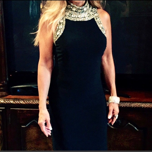 JEWEL ENCRUSTED “LITTLE BLACK DRESS” - Picture 5 of 5